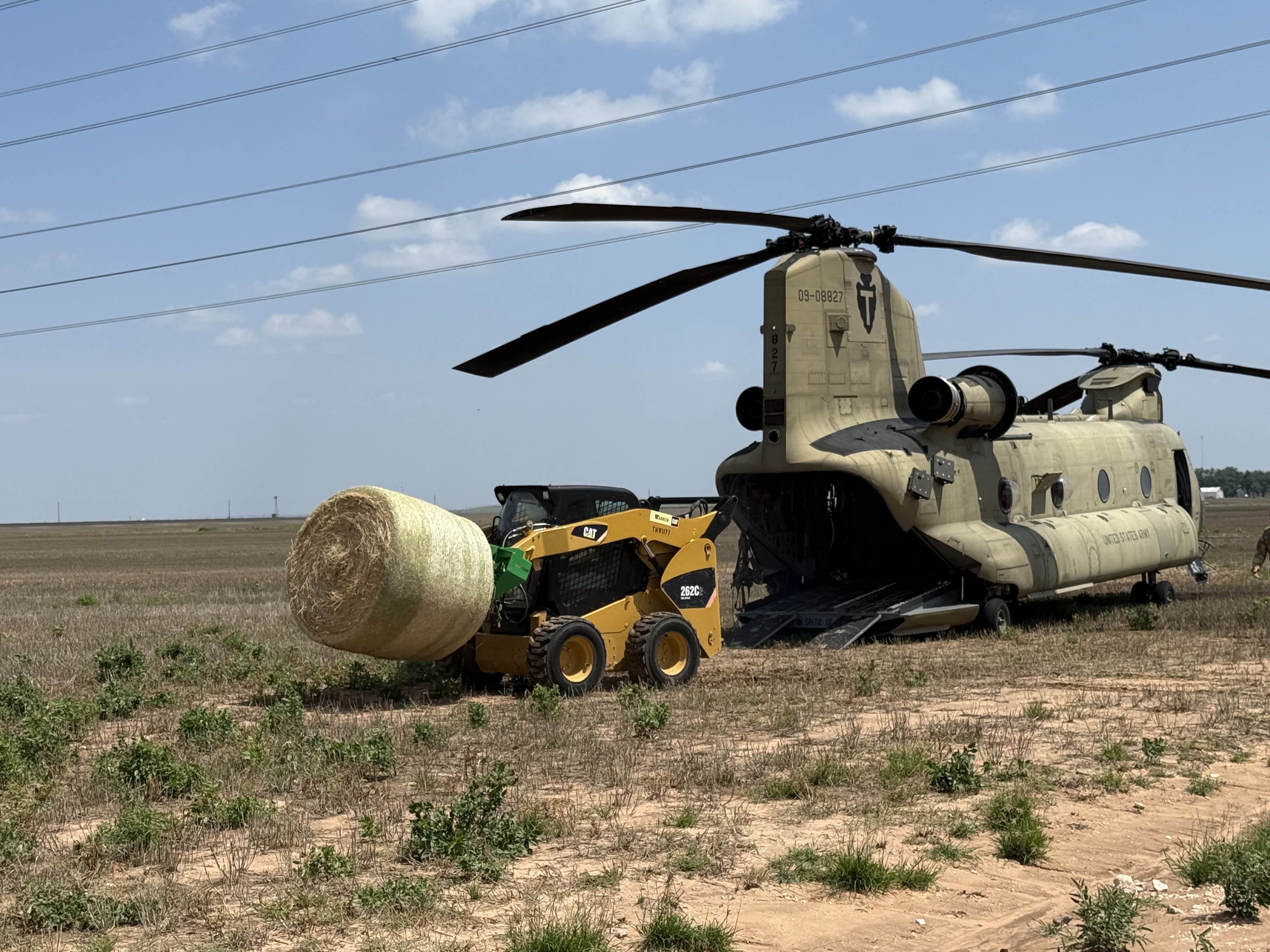 Air-Assisted Hay Drop